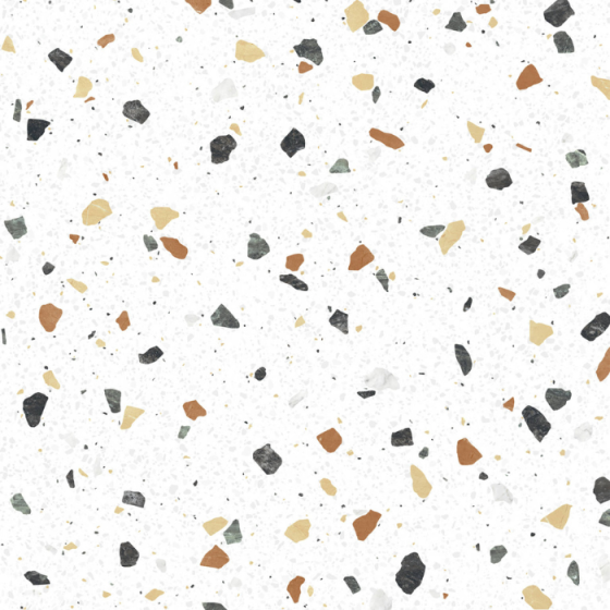 Πλακάκι γρανίτη Keros Galaxy Blanco 59,6×59,6 σε μωσαϊκό σχέδιο με ματ φινίρισμα