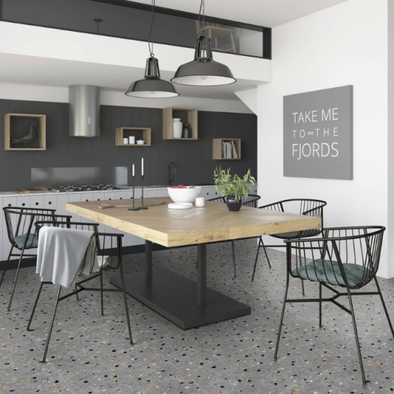 Keros Galaxy Gris μωσαϊκό πλακάκι γρανίτη 59,6×59,6 ματ