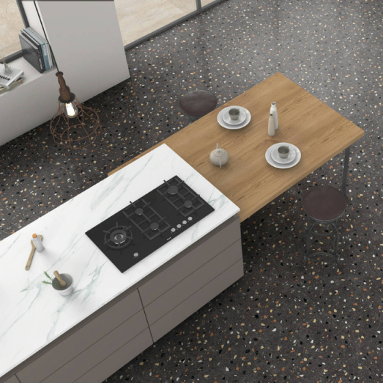 Keros Galaxy Negro μωσαϊκό πλακάκι γρανίτη 59,6×59,6 ματ