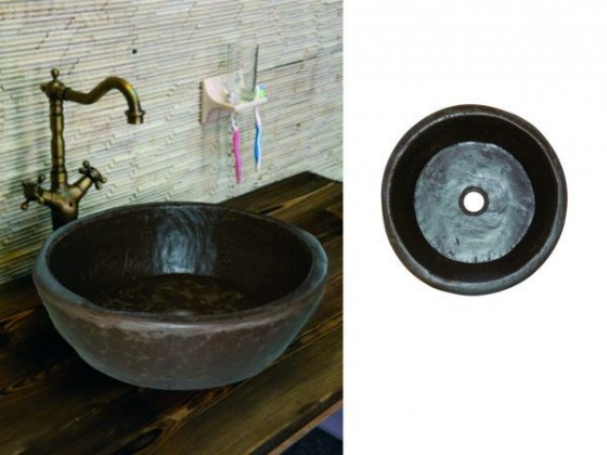 ΠΕΤΡΙΝΟΣ ΝΙΠΤΗΡΑΣ TRAVERTINO ΓΛΑΥΚΗ  Φ40