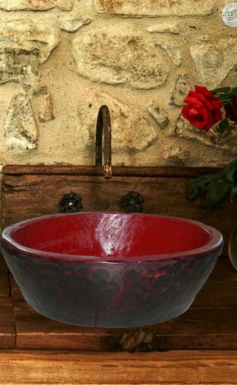 ΠΕΤΡΙΝΟΣ ΝΙΠΤΗΡΑΣ TRAVERTINO ΓΛΑΥΚΗ  Φ40