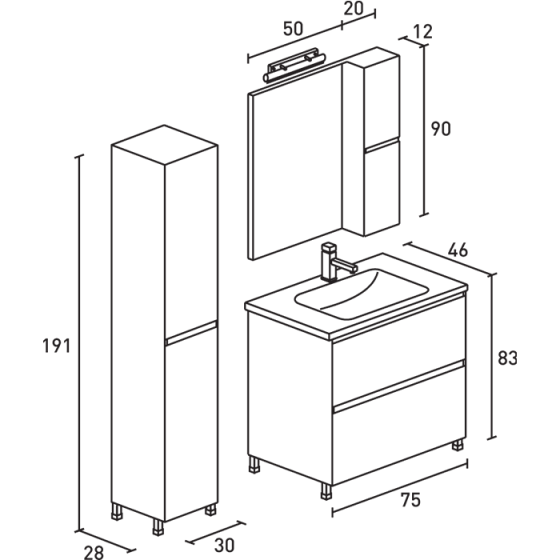 ΕΠΙΠΛΟ ΜΠΑΝΙΟ PROBAGNO Imi 910A