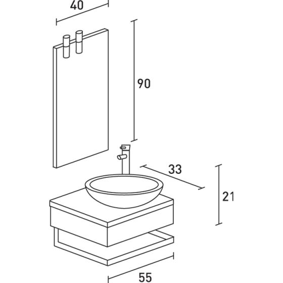 ΕΠΙΠΛΟ ΜΠΑΝΙΟ PROBAGNO Imvrios C051-602B
