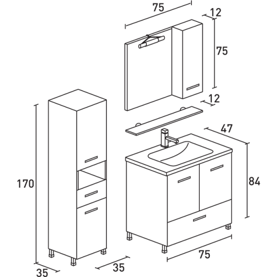 ΕΠΙΠΛΑ ΜΠΑΝΙΟΥ PROBAGNO Irini 624-635K