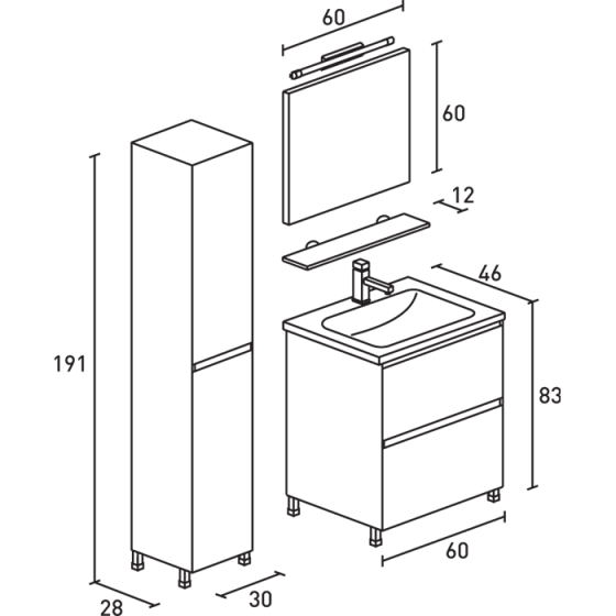 ΕΠΙΠΛΟ ΜΠΑΝΙΟ PROBAGNO Karmi 911B-909K