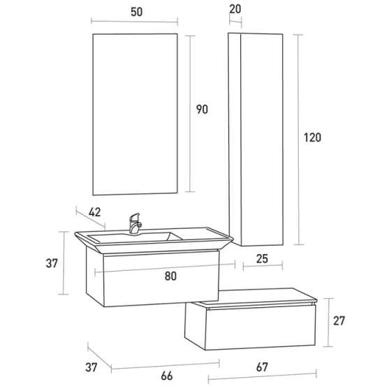 ΕΠΙΠΛΟ ΜΠΑΝΙΟ PROBAGNO Klonas 671A