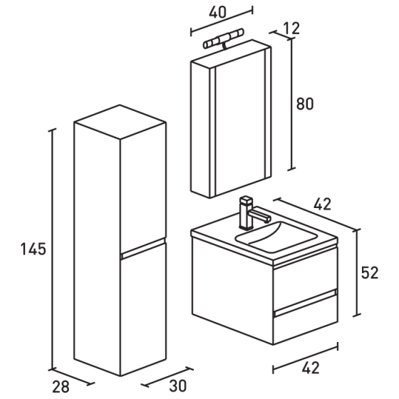 ΕΠΙΠΛΟ ΜΠΑΝΙΟ PROBAGNO Klonia 912A-905K