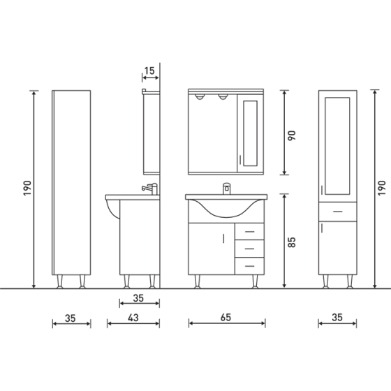 ΕΠΙΠΛΟ ΜΠΑΝΙΟΥ PROBAGNO Kratis 591