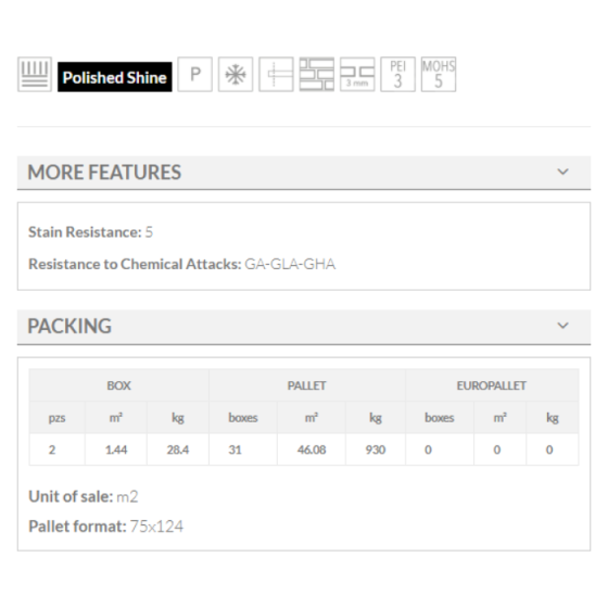 Keros Livorno Gris 60×120 γυαλιστερό πορσελανάτο πλακάκι technical-details