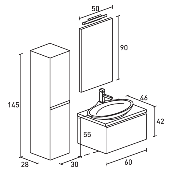 ΕΠΙΠΛΟ ΜΠΑΝΙΟ PROBAGNO Magnos 908C-905K