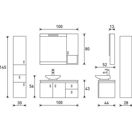 ΕΠΙΠΛΟ ΜΠΑΝΙΟΥ PROBAGNO Medon 636