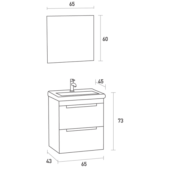 ΕΠΙΠΛΟ ΜΠΑΝΙΟΥ PROBAGNO Meleas 926