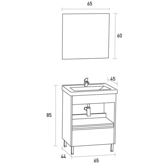ΕΠΙΠΛΟ ΜΠΑΝΙΟΥ PROBAGNO Melpis 936