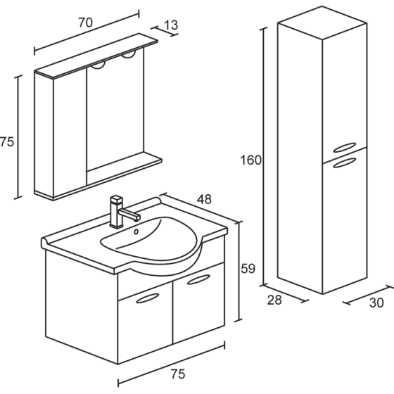 ΕΠΙΠΛΟ ΜΠΑΝΙΟ PROBAGNO Mentis 652-650K