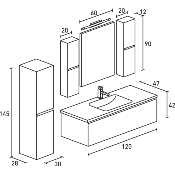 ΕΠΙΠΛΟ ΜΠΑΝΙΟ PROBAGNO Milias 905B-905K