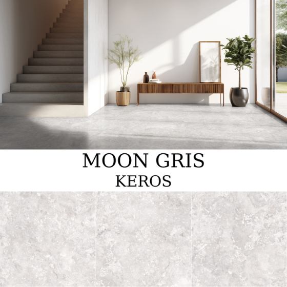 Keros Moon Gris πλακάκι γρανίτη 59,6×59,6 ματ