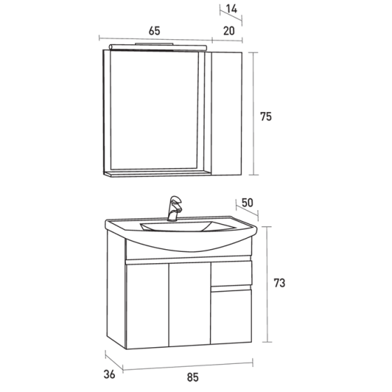 ΕΠΙΠΛΟ ΜΠΑΝΙΟΥ PROBAGNO Minis 938