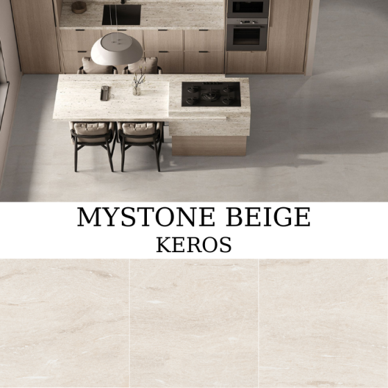 Keros Mystone Beige πλακάκι γρανίτη 59,6×59,6 ματ