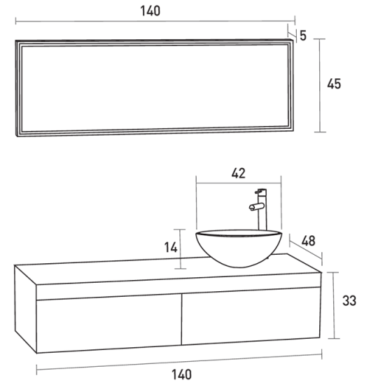 ΕΠΙΠΛΟ ΜΠΑΝΙΟ PROBAGNO Nefeli 672