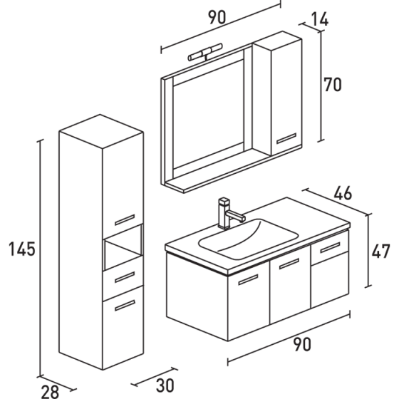 ΕΠΙΠΛΟ ΜΠΑΝΙΟ PROBAGNO Niovi 627