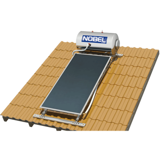 ΗΛΙΑΚΟΣ ΘΕΡΜΟΣΙΦΩΝΑΣ ΚΕΡΑΜΟΣΚΕΠΗΣ Nobel Classic Glass ΤΡΙΠΛΗΣ ΕΝΕΡΓΕΙΑΣ