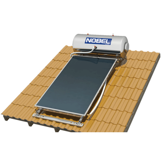 ΗΛΙΑΚΟΣ ΘΕΡΜΟΣΙΦΩΝΑΣ ΚΕΡΑΜΟΣΚΕΠΗΣ Nobel Classic Glass ΔΙΠΛΗΣ ΕΝΕΡΓΕΙΑΣ