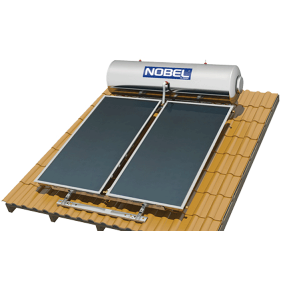 ΗΛΙΑΚΟΣ ΘΕΡΜΟΣΙΦΩΝΑΣ ΚΕΡΑΜΟΣΚΕΠΗΣ Nobel Classic Glass ΤΡΙΠΛΗΣ ΕΝΕΡΓΕΙΑΣ