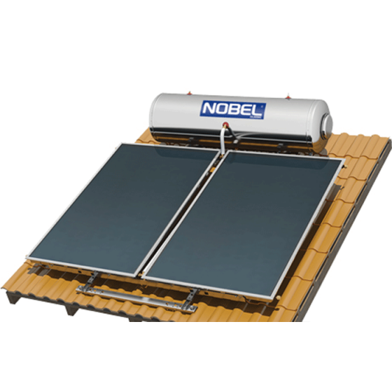ΗΛΙΑΚΟΣ ΘΕΡΜΟΣΙΦΩΝΑΣ ΚΕΡΑΜΟΣΚΕΠΗΣ Nobel Classic Glass ΔΙΠΛΗΣ ΕΝΕΡΓΕΙΑΣ