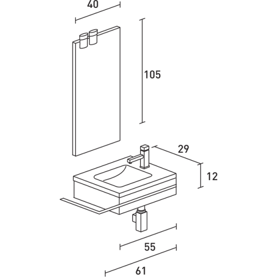 ΕΠΙΠΛΟ ΜΠΑΝΙΟ PROBAGNO Odisseas KY901