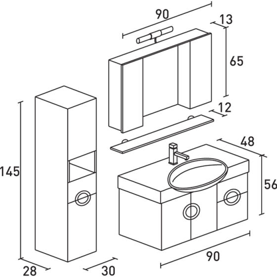 ΕΠΙΠΛΟ ΜΠΑΝΙΟ PROBAGNO Orfeas 626