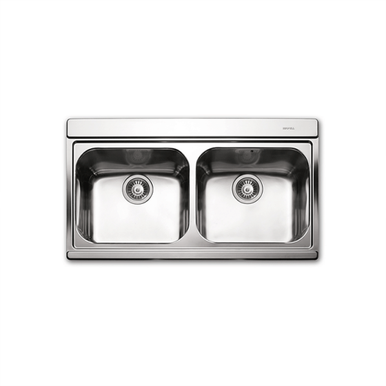 ΝΕΡΟΧΥΤΗΣ ΕΝΘΕΤΟΣ INOX (89,7X51) Iris 9320 BY APELL