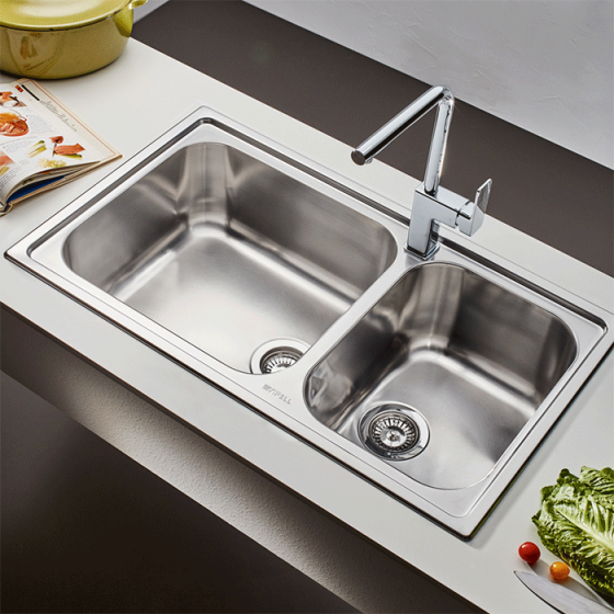 ΝΕΡΟΧΥΤΗΣ ΕΝΘΕΤΟΣ INOX (86X50) Linear 8520 BY APELL