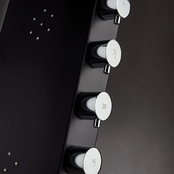 ΣΤΗΛΗ ΝΤΟΥΣ / ΥΔΡΟΜΑΣΑΖ Icos Shower Astrea black matt