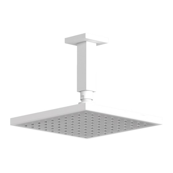 ΒΡΑΧΙΟΝΑΣ ΟΡΟΦΗΣ ΜΕ ΚΕΦΑΛΗ ΝΤΟΥΣ Almar Square R50812+E044077 White Matt