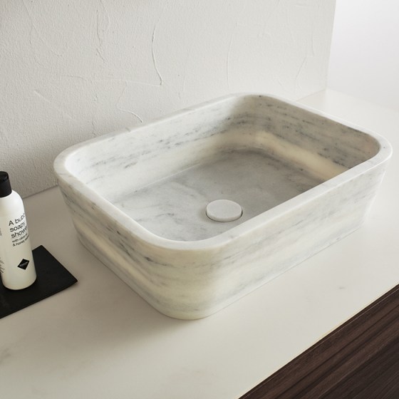 ΜΑΡΜΑΡΙΝΟΣ ΝΙΠΤΗΡΑΣ GAIA MARBLE CARRARA NUOVO DS50-300 / DS60-300 FOSSIL