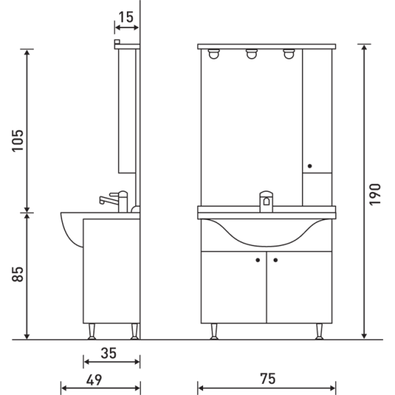 ΕΠΙΠΛΟ ΜΠΑΝΙΟΥ PROBAGNO Rodos 568