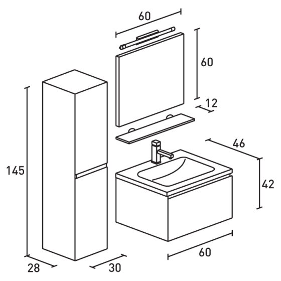 ΕΠΙΠΛΟ ΜΠΑΝΙΟ PROBAGNO Skopas 908B