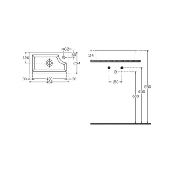 ΕΠΙΚΑΘΗΜΕΝΟΣ-ΕΠΙΤΟΙΧΟΣ ΝΙΠΤΗΡΑΣ ISVEA 46X25,4CM ΜΕ ΟΠΗ ECE MINOS 2 10SK50045