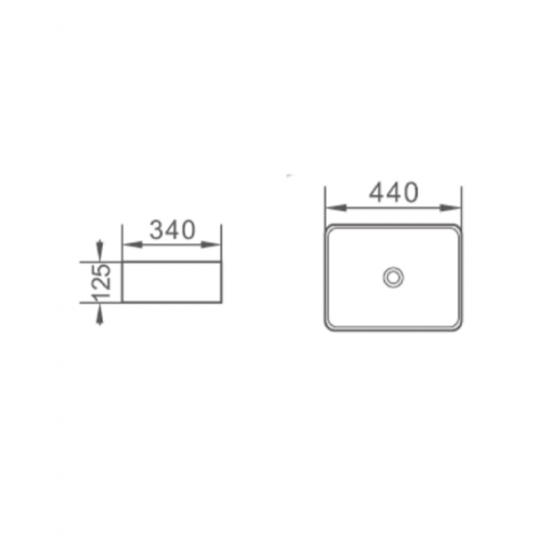 ΕΠΙΚΑΘΗΜΕΝΟΣ ΝΙΠΤΗΡΑΣ 44X34X12,5CM AMCO DAPHNE W6040A