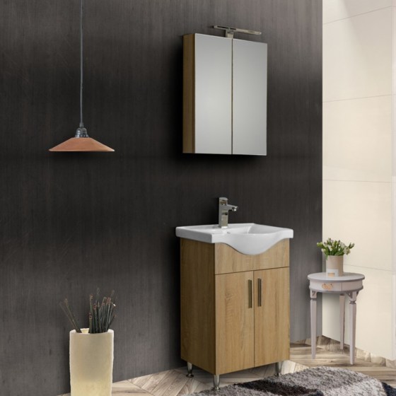 ΕΠΙΠΛΟ ΜΠΑΝΙΟΥ SIENA 55 SONOMA DARK