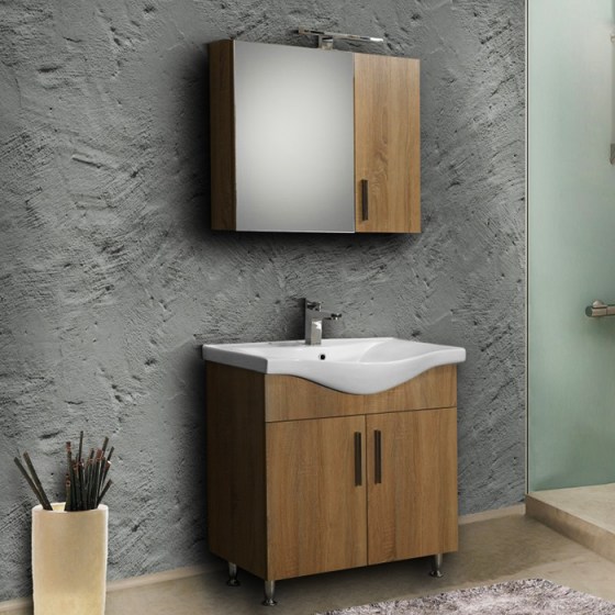 SET ΕΠΙΠΛΟ ΜΠΑΝΙΟΥ SIENA 90 SONOMA DARK