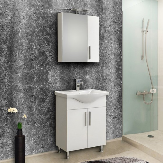 SET ΕΠΙΛΟ ΜΠΑΝΙΟΥ SIENA 90/75/65 WHITE