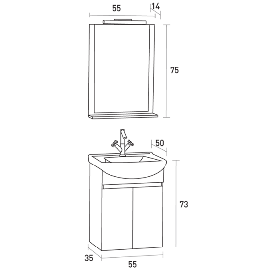 ΕΠΙΠΛΟ ΜΠΑΝΙΟΥ PROBAGNO Thetis 941