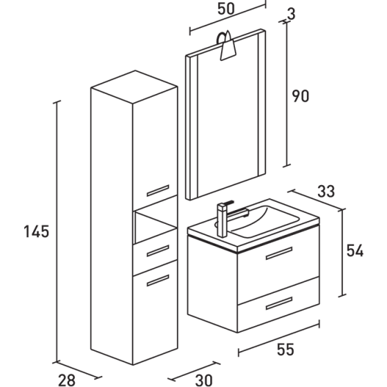 ΕΠΙΠΛΟ ΜΠΑΝΙΟΥ PROBAGNO Tiresias 629