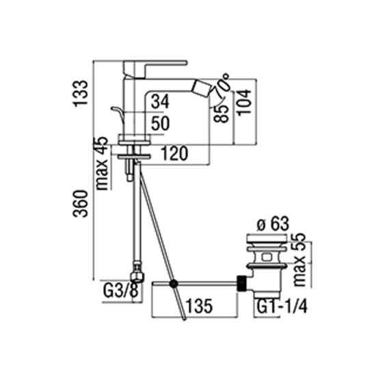 Μπαταρία Μπιντέ Nobili UP 94118/1