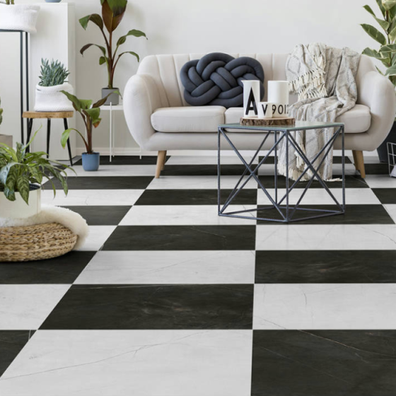 Keros Vernazza Negro 80×80 ματ πορσελανάτο πλακάκι γρανίτη, rectificado και αντιπαγετικό.