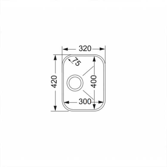 ΝΕΡΟΧΥΤΗΣ ΥΠΟΚΑΘΗΜΕΝΟΣ INOX (32X42) 8430 BY APELL
