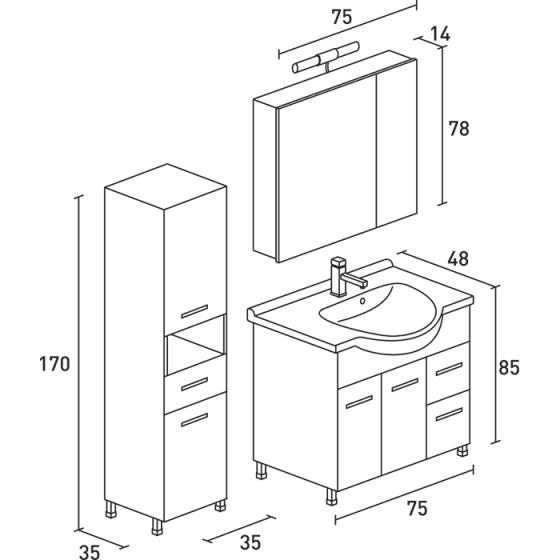 ΕΠΙΠΛΟ ΜΠΑΝΙΟΥ PROBAGNO Ipatia 632