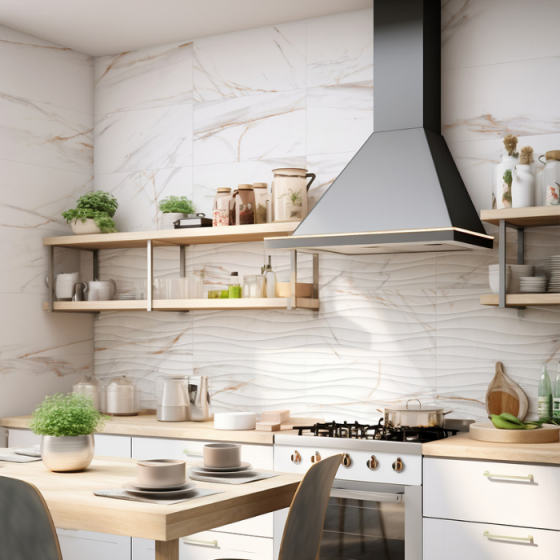 Πλακάκι τοίχου Keros Ardenza Brillo 30×60 με γυαλιστερή μαρμάρινη όψη