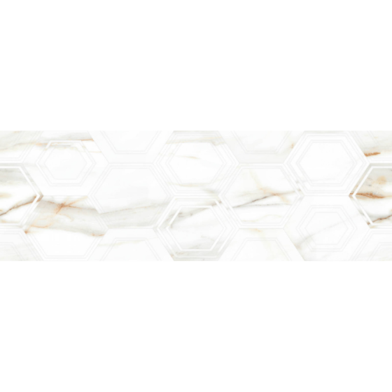 Keros Ardenza Hexa Mate 30×90 λευκό ανάγλυφο ματ πλακάκι τοίχου